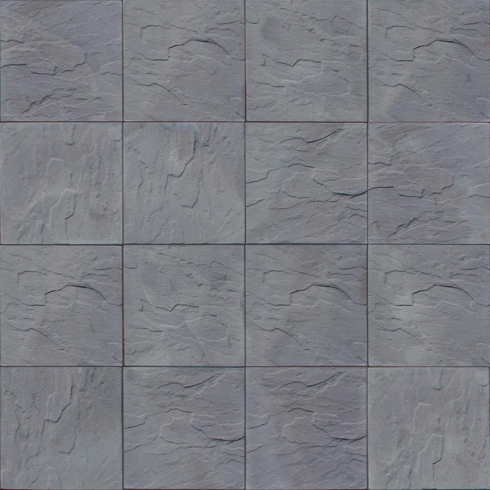 Patio-on-a-Pallet 12 in. x 12 in. Concrete Traditional Gray Yorkstone Paver (100-Pieces) - Super Arbor