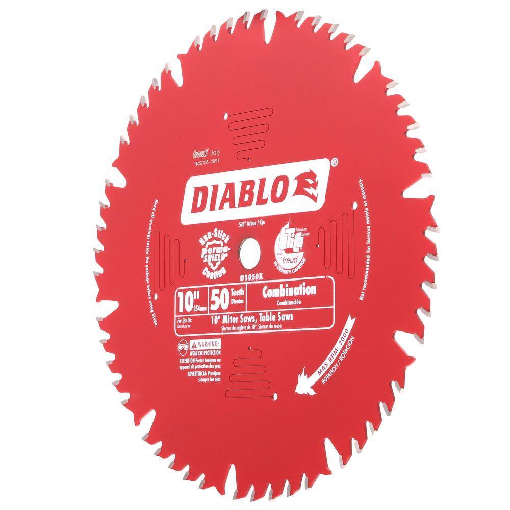 10 in. x 50-Teeth Combination Saw Blade - Super Arbor