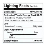 Philips 39-Watt Halogen PAR20 Soft White (2,900K) Floodlight Bulb