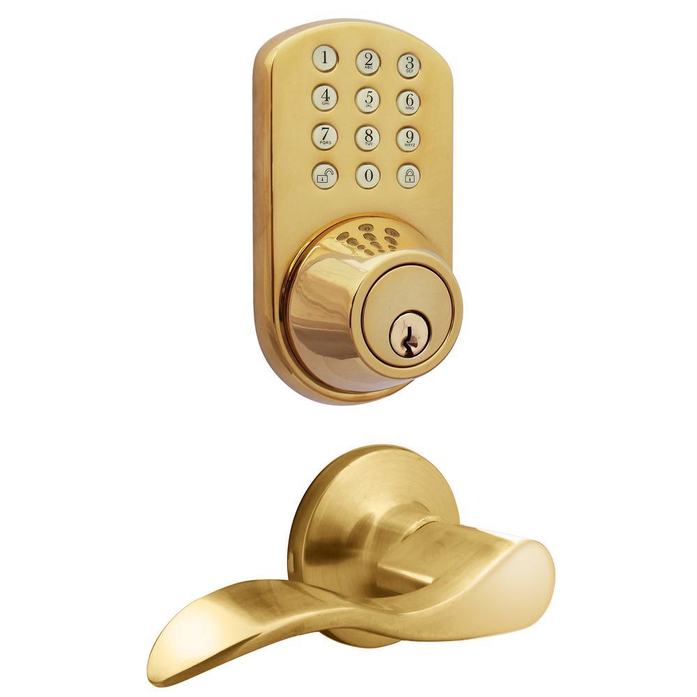 Oil Rubbed Bronze Keyless Entry Deadbolt and Lever Handle Door Lock with Electronic Digital Keypad - Super Arbor
