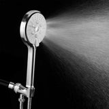 3-Spray 4.63 in. Single Wall Mount Handheld Adjustable Shower Head in Chrome Polished - Super Arbor