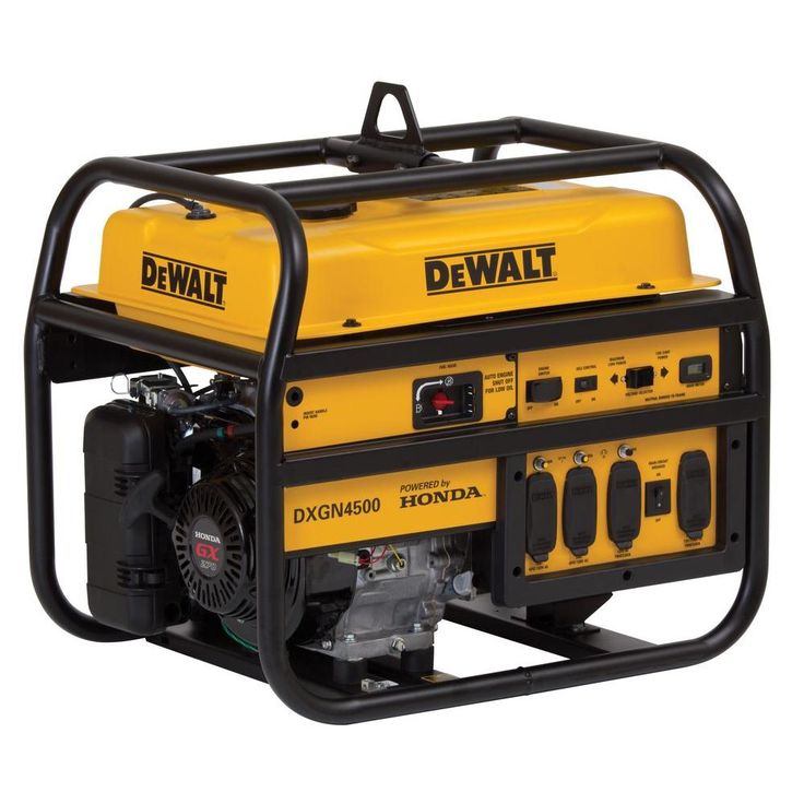 DEWALT 4,200-Watt Gasoline Powered Manual Start Portable Generator with Honda Engine