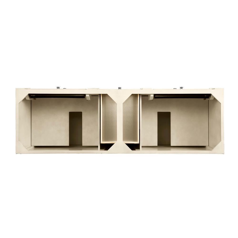 Bristol 72 in. W Bathroom Double Vanity Cabinet Only in Vintage Vanilla - Super Arbor