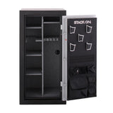 40-Gun Fire/Water Safe with Electronic Lock, Matte Black and Silver - Super Arbor