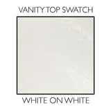 49 in. W x 19 in. D Cultured Marble Vanity Top with White on White Bowl - Super Arbor