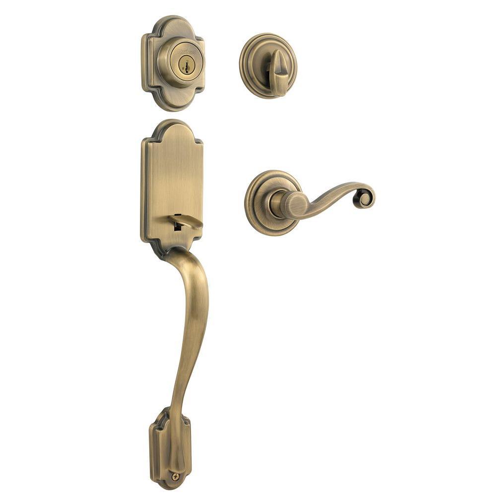 Arlington Venetian Bronze Single Cylinder Door Handleset with Tustin Door Lever Featuring SmartKey Security - Super Arbor