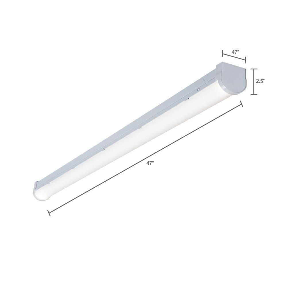 4 ft. Linear White Integrated LED Ceiling Strip Light with 2579 Lumens, 4200K, Dimmable - Super Arbor