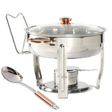 4 Qt. Stainless Steel Round Chafing Dish (8-Piece)