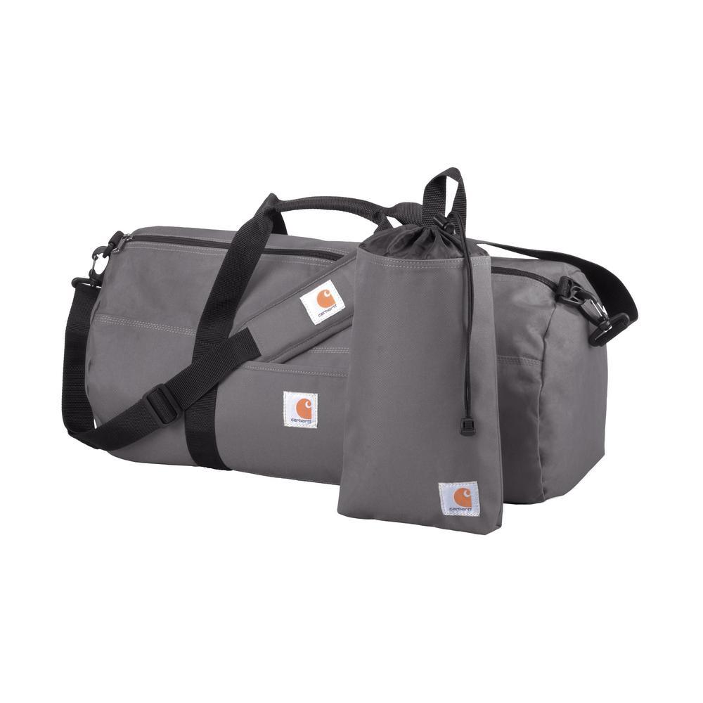 Trade Medium 21 in. Grey Duffel and Utility Pouch - Super Arbor