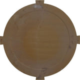 24 in. x 24 in. Round Primed Polyurethane Paintable Gable Louver Vent - Super Arbor
