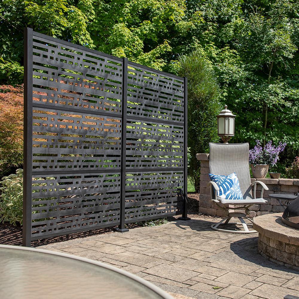TuffBilt 2 ft. x 4ft. Matte Black Decorative Screen Panel Frame Kit - Super Arbor