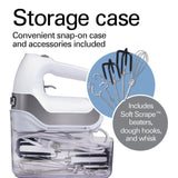 Professional White 7-Speed Hand Mixer