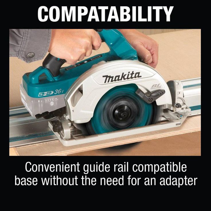 18-Volt X2 LXT Lithium-Ion (36-Volt) 7-1/4 in. Brushless Cordless Circular Saw Guide Rail Compatible Base (Tool-Only)