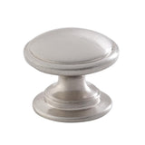 Williamsburg 1.25 in. Satin Nickel Cabinet Hardware Cabinet Knob - Super Arbor