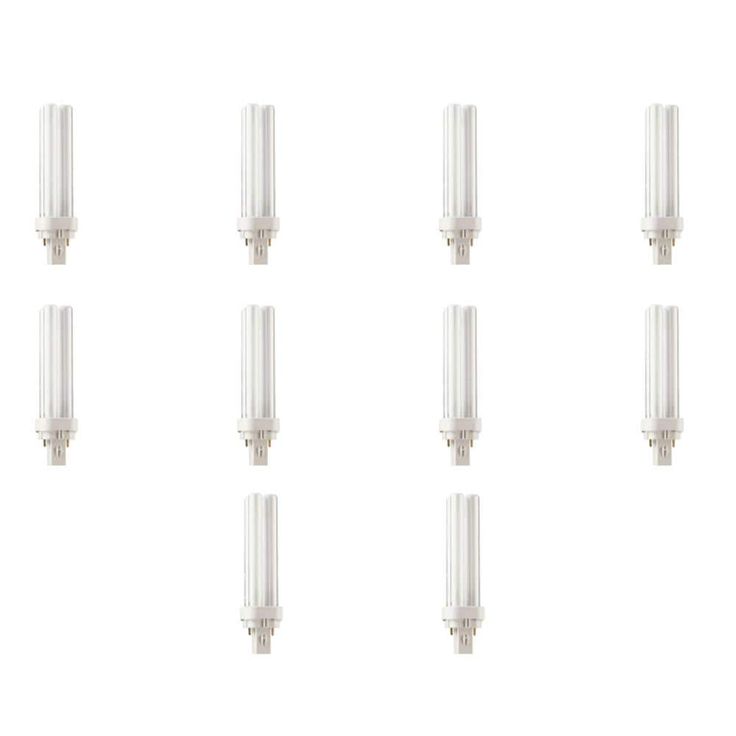 26-Watt G24d-3 CFLni 2-Pin Light Bulb Cool White (4100K) (10-Pack)