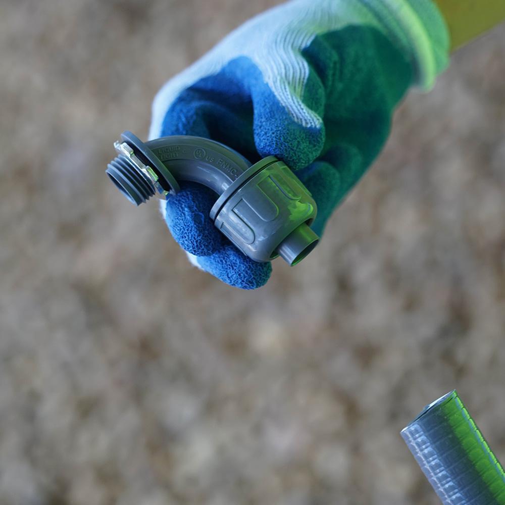 1/2 in. Liquidtight NM 90-Degree PVC Conduit Fitting Connector (5-Pack) - Super Arbor