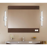 2 ft. Chrome LED Selectable Color Temperature 3000/3500/4000K Dimmable LED Contemporary Cylinder Vanity Light