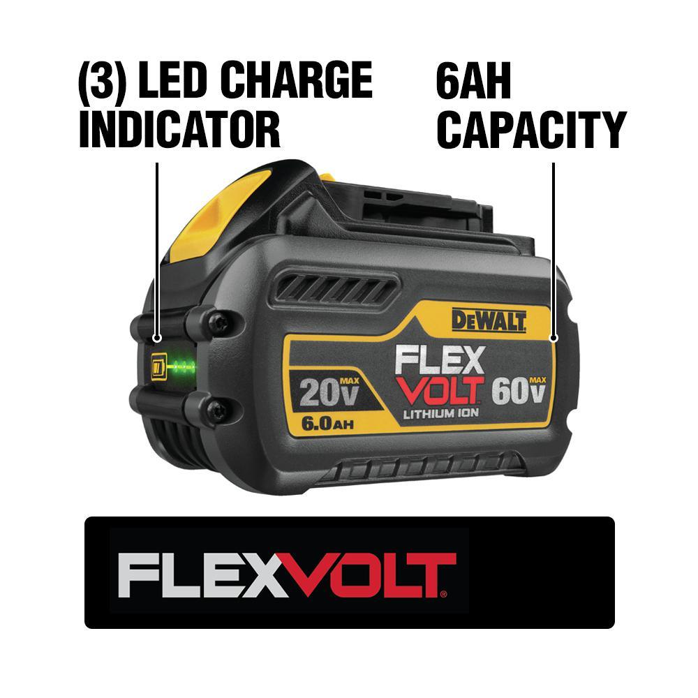 FLEXVOLT 60-Volt MAX Lithium-Ion Cordless Brushless 6-1/2 in. Track Saw Kit with Battery 2Ah, Charger, Case and Track - Super Arbor