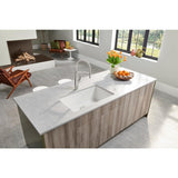 PRECIS Undermount Granite Composite 32 in. Single Bowl Kitchen Sink in White - Super Arbor