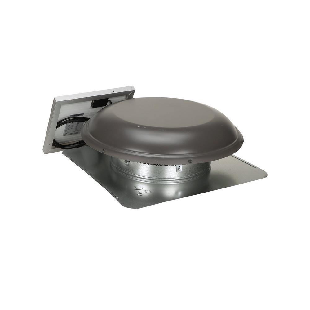 800 CFM Weatherwood Galvanized Steel Solar Powered Attic Fan - Super Arbor
