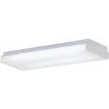 2-Light White Fluorescent Fixture - Super Arbor