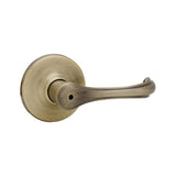 Dorian Satin Nickel Privacy Bed/Bath Door Lever with Microban Antimicrobial Technology - Super Arbor