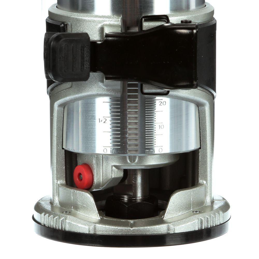6.5 Amp 1-1/4 HP Corded Fixed Base Variable Speed Compact Router with Quick-Release - Super Arbor