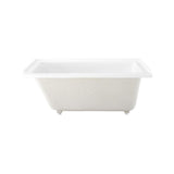 Voltaire 60 x 32 in. Acrylic Right-Hand Drain with Integral Tile Flange Rectangular Drop-in Bathtub in white - Super Arbor