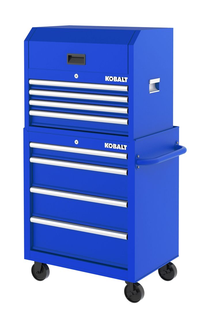 Kobalt 26.7-in W x 33-in H 4-Drawer Steel Rolling Tool Cabinet (Blue)