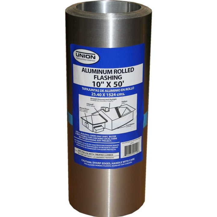 Union Corrugating 10-in x 50-ft Aluminum Roll Flashing
