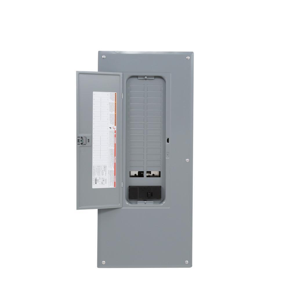 Homeline 200 Amp. 30-Space 60-Circuit Indoor Main Breaker Qwik-Grip Plug-On Neutral Panel, Wiser Energy Monitor - Super Arbor