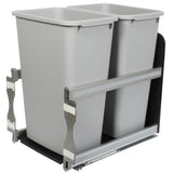 Knape & Vogt 50-Quart Plastic Pull Out Trash Can