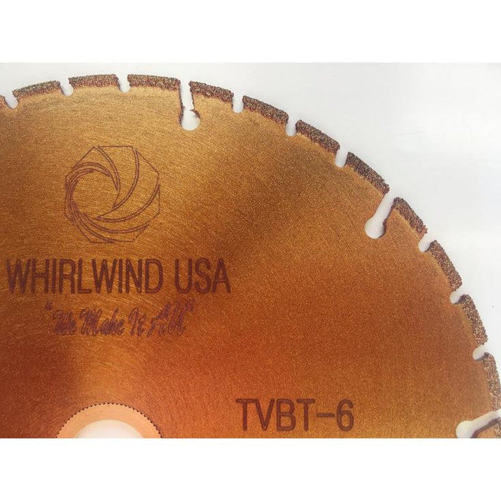 Whirlwind USA 6 in. 40-Teeth Segmented Diamond Blade for Dry or Wet Cutting Metal and Plastic Materials