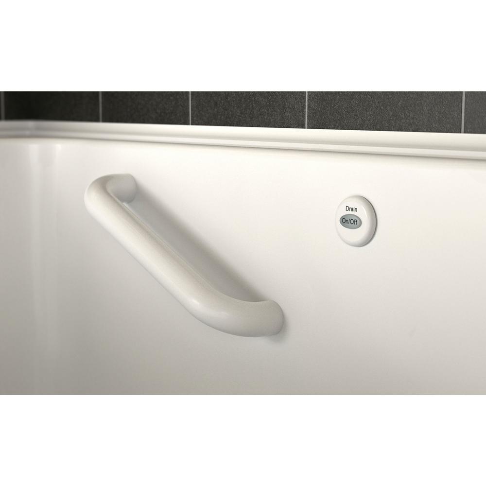 Acrylic Luxury 60 in. Right Hand Walk-In Whirlpool and Air Bathtub in White - Super Arbor