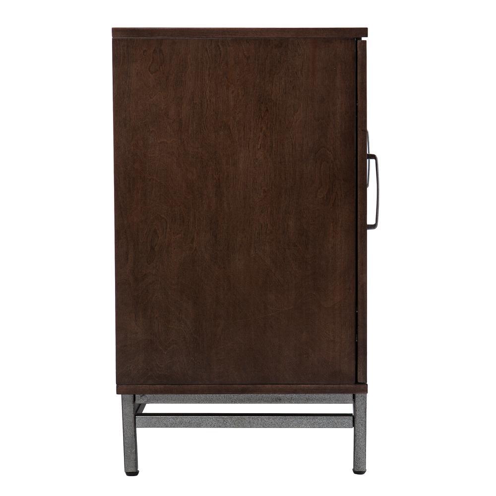 Oliver 60 in. Electric Fireplace in Brown with Matte Silver - Super Arbor