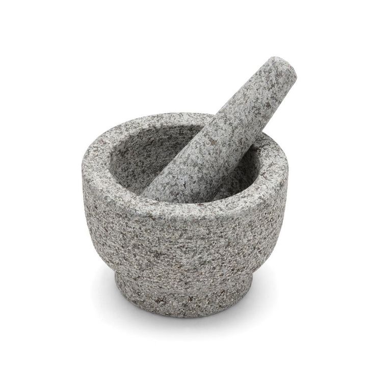 6 in. x 4.3 in. Granite Mortar and Pestle