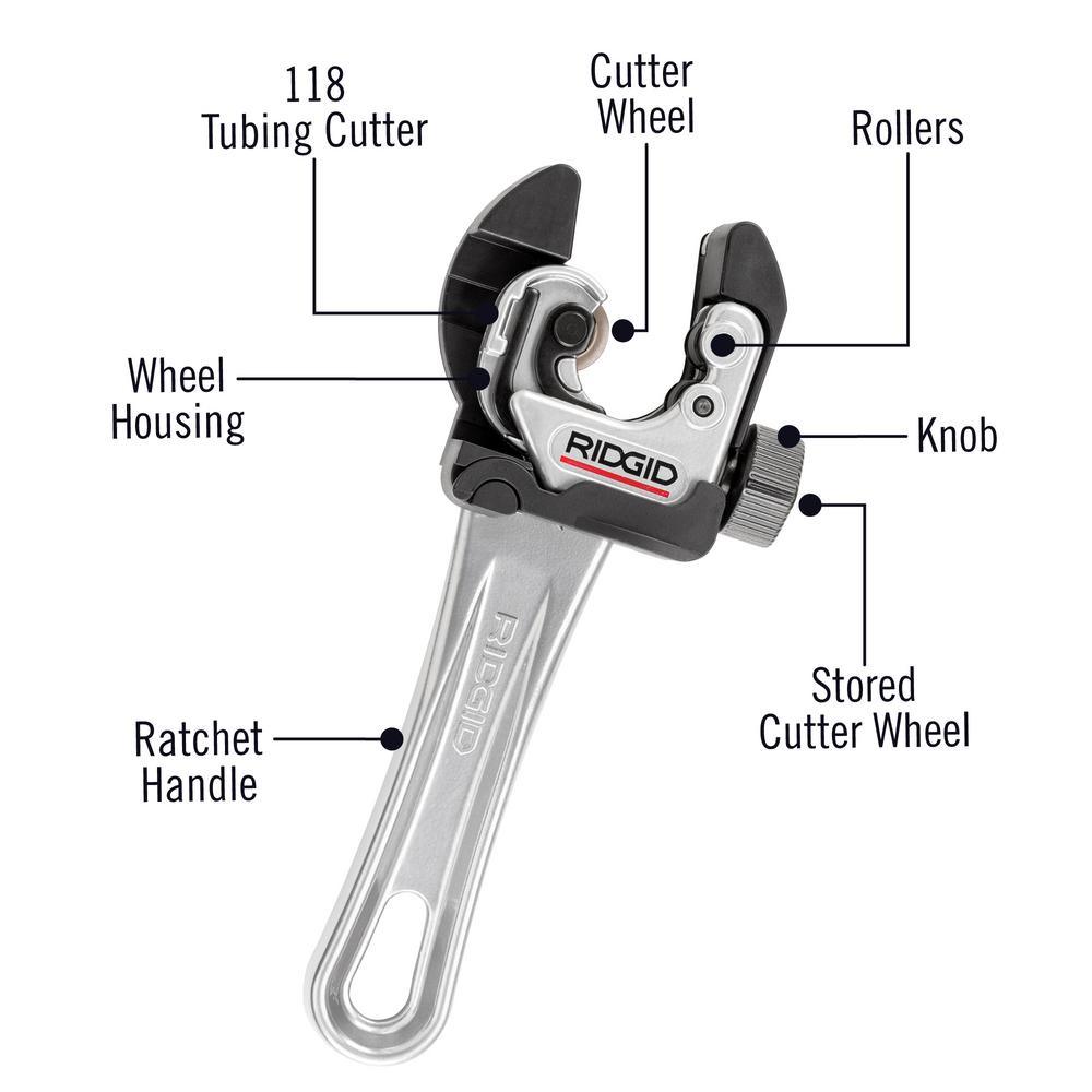 1/4 in. to 1-1/8 in. Model 118 2-in-1 Close Quarters Autofeed Ratcheting Cutter - Super Arbor