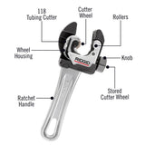 1/4 in. to 1-1/8 in. Model 118 2-in-1 Close Quarters Autofeed Ratcheting Cutter - Super Arbor