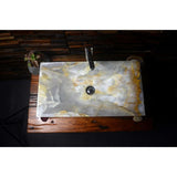 Tami Vessel Sink in White Onyx Stone