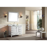 Cambridge 42 in. W Vanity Cabinet Only in White - Super Arbor