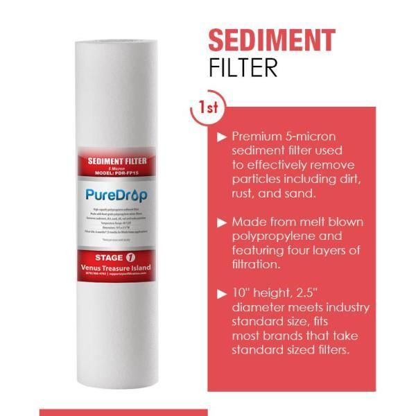 10 in. x 2.5 in. Standard Reverse Osmosis Replacement Pre-Filter Pack