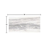 Style Selections Sovereign Stone Pearl 12-in x 24-in Glazed Porcelain Marble Stone Look Floor Tile