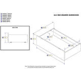 Urban Queen-King Espresso Bed Drawers - Super Arbor