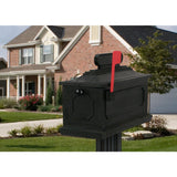 1812 Architectural Plastic Mailbox in Black - Super Arbor