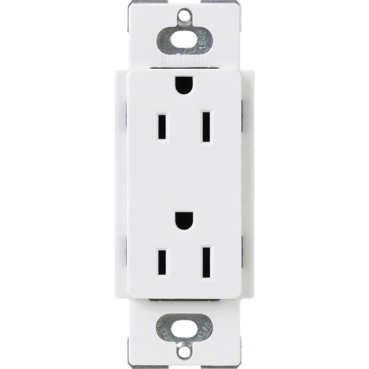 Tamper-Resistant Duplex Receptacle, 15 Amp, White - Super Arbor