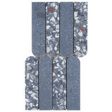 Kobe Fin Ocean Blue Terrazzo Look Matte Porcelain Mosaic Tile - Lux Tile