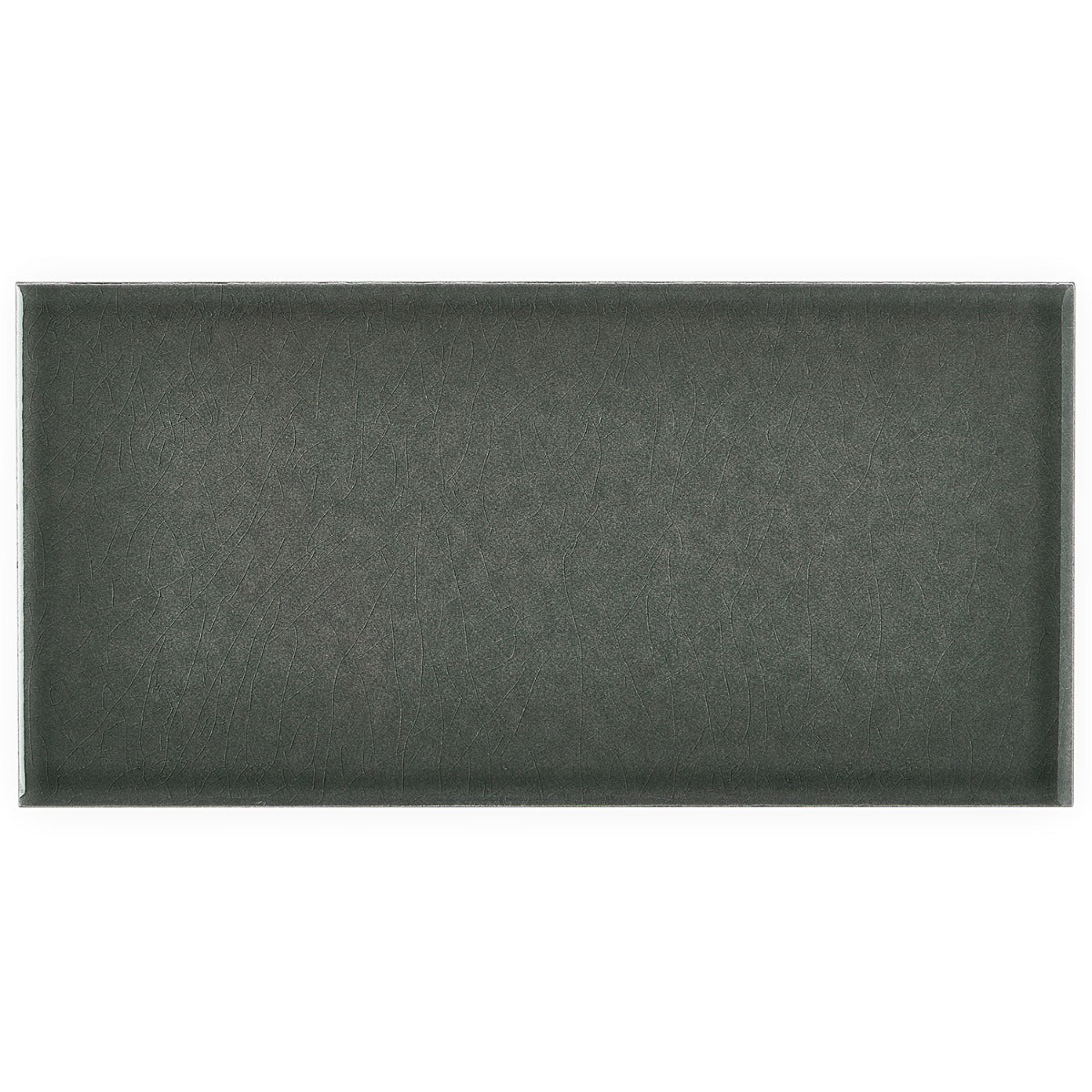 Seaside Ash Gray 4x8 Crackled Glossy Ceramic Tile - Lux Tile
