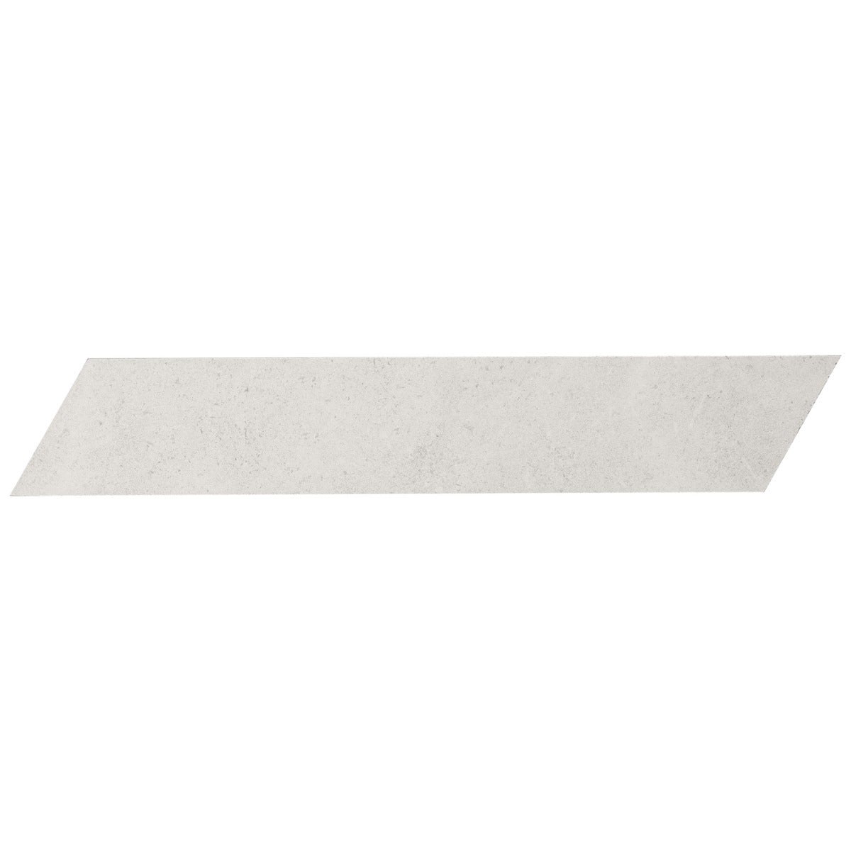 Lux Tile New Rock Perla White 4x21 Chevron Matte Porcelain Tile