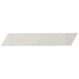 Lux Tile New Rock Perla White 4x21 Chevron Matte Porcelain Tile