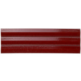 Lux Tile Ponto Ruby Red Fluted 5x16 3D Polished Porcelain Wall Tile